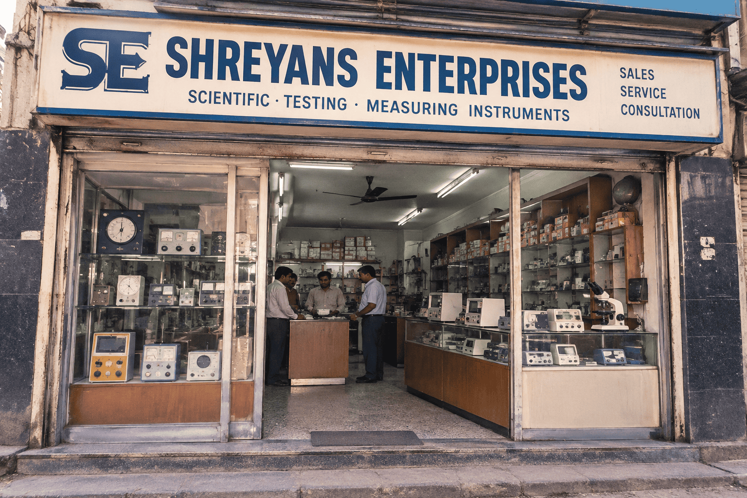 Heritage-inspired Shreyans Enterprises instrument shop
